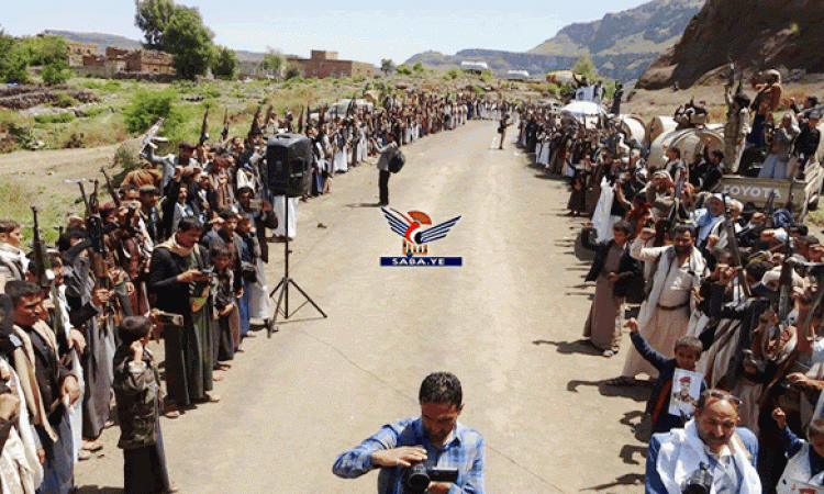 وقفة في ضوران بذمار تنديدا بتعذيب الأسير العنسي في سجون مأرب