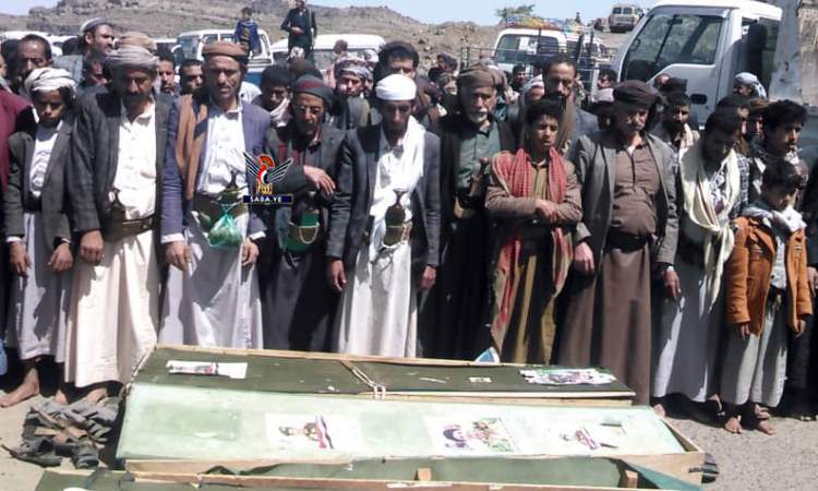 تشييع كوكبة من الشهداء في الحيمة الداخلية بمحافظة صنعاء