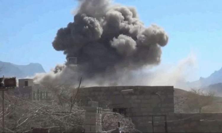 45 غارة للعدوان على مأرب والجوف وصعدة