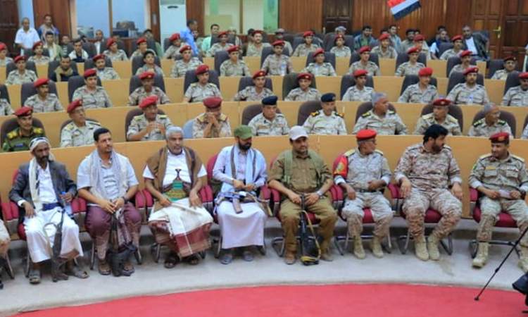 حفل تخرج دورة تسليح لألوية وكتائب المنطقة العسكرية الخامسة وقوات الاحتياط