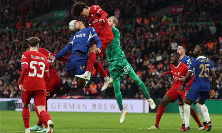 ليفربول يتوج بكأس الرابطة بهدف فان دايك