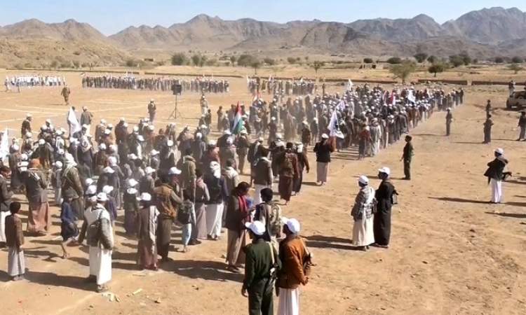 عرض شعبي لخريجي الدورات المفتوحة " طوفان الأقصى" بمأرب