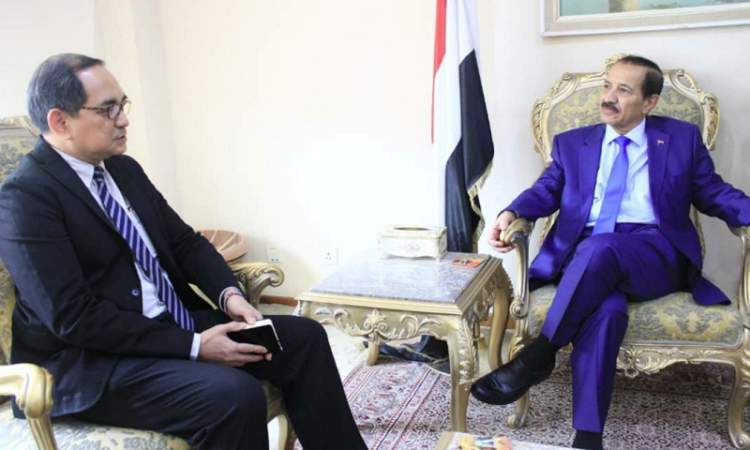 وزير الخارجية يلتقي ممثل منظمة الصحة العالمية