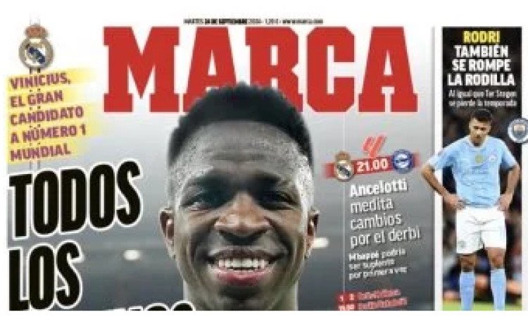 فينيسيوس يحصل على الكرة الذهبية