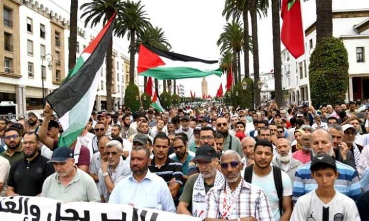 58 مدينة مغربية تشهد 114 مظاهرة دعماً لغزة