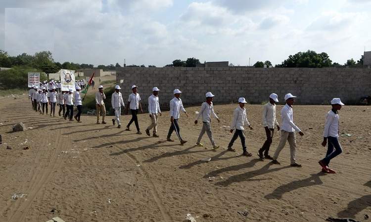 مسير شعبي لدفعة من خريجي طوفان الأقصى بمديرية الزيدية بالحديدة