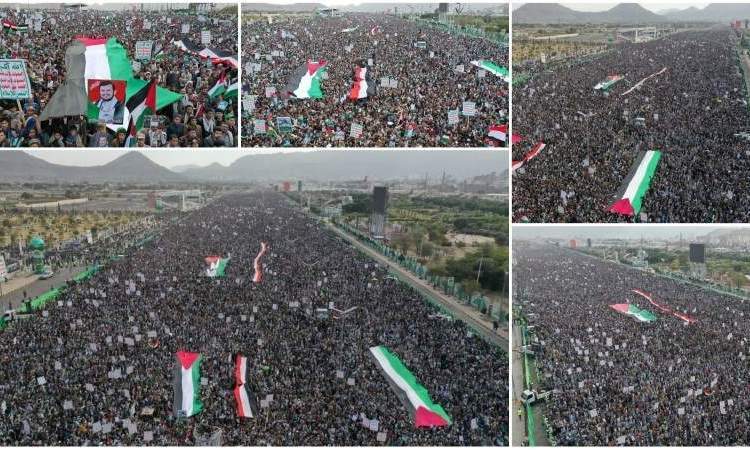 السيد القائد يدعو لخروج مليوني غدا دعما لغزة وتنديدا بجرائم العدو الامريكي