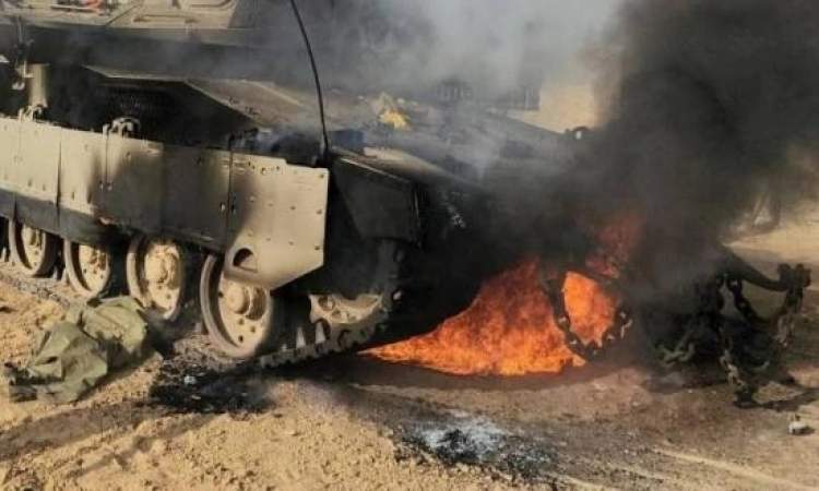 "القسام" تستهدف دبابتين صهيونيتين جنوب مدينة غزة