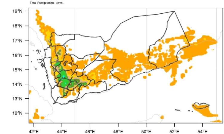 تعرف على خارطة الطقس..أمطار غزيرة على 17 محافظة