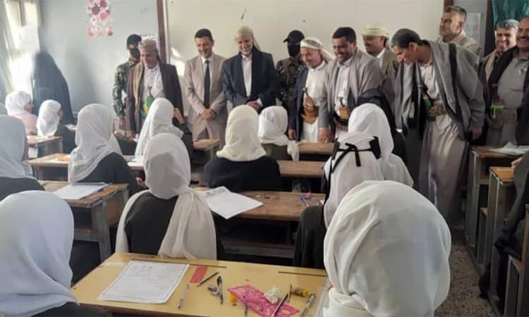 العلامة مفتاح يدّشن اختبارات نهاية الفصل الدراسي الأول في مدارس الجمهورية