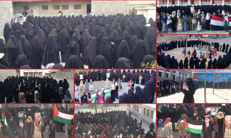 عشرات الوقفات النسائية في صنعاء وحجة بمناسبة الذكرى الثانية للطوفان