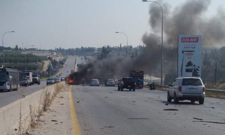 إصابات باستهداف مسيّرة صهيونية لسيارة جنوبي لبنان