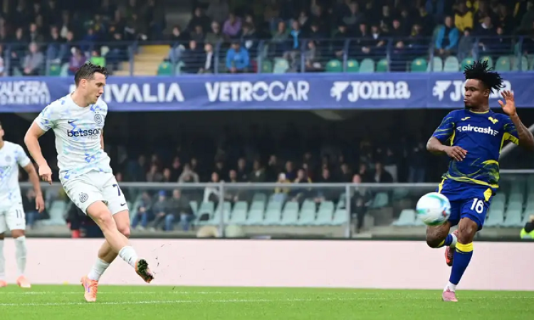 إنتر ميلان يتجاوز فخ فيرونا بهدف قاتل