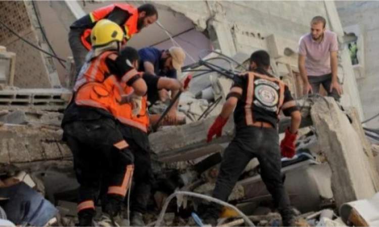 غزة: مفقودون جراء انهيار مبنى على سكانه في حى الدرج