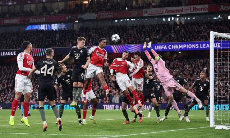 دوري الأبطال.. أرسنال يجتاز البايرن وسان جيرمان والريال يستعيدان التوازن